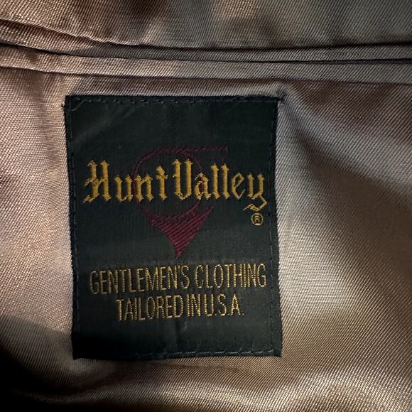 Vintage Hunt Valley Camel Hair Blazer USA Suit Two-Button Notch Lapel Brown 42L - Picture 2 of 6